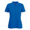 Lady Fit Poly Cotton Pique Polo Shirt in royal-blue