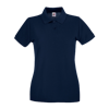 Lady Fit Premium Pique Polo Shirt in deep-navy