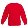 Kids Drop Shoulder Sweatshirt in red