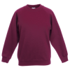 Kids Premium Raglan Sweatshirt in burgundy