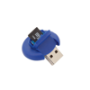 Card Reader Apek in blue