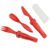 Cutlery Set Kula in red