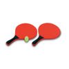 Beach Rackets Point in red