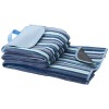 Riviera water-resistant outdoor picnic blanket in White_blue