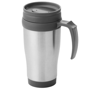 Sanibel 400 ml insulated mug in silver-and-grey