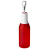 Flow 650 ml sport bottle with carrying strap in frosted-red-and-white-solid