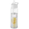 Tutti-frutti 740 ml Tritan infuser sport bottle in transparent-and-white-solid