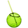 Fiesta 580 ml beverage ball with straw in lime