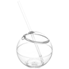Fiesta 580 ml beverage ball with straw in transparent-clear