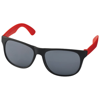 Retro duo-tone sunglasses in black-solid-and-red