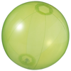 Ibiza transparent beach ball in transparent-green