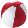 Palma solid beach ball in red-and-white-solid