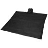 Ziva disposable rain poncho with storage pouch in Solid Black