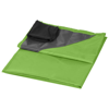 Stow-and-go water-resistant picnic blanket in lime