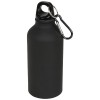 Oregon 400 ml matte water bottle with carabiner in Solid Black