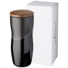 Reno 370 ml double-walled ceramic tumbler in Solid Black