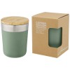 Lagan 300 ml copper vacuum insulated stainless steel tumbler with bamboo lid in Heather Green