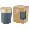 Lagan 300 ml copper vacuum insulated stainless steel tumbler with bamboo lid in Ice Blue