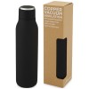Marka 600 ml copper vacuum insulated bottle with metal loop in Solid Black