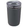 Bello 420 ml glass tumbler with recycled plastic outer wall in Grey