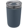 Bello 420 ml glass tumbler with recycled plastic outer wall in Ice Blue