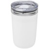 Bello 420 ml glass tumbler with recycled plastic outer wall in White