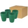 Staki 4-piece 280 ml stackable mug gift set in Green