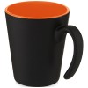 Oli 360 ml ceramic mug with handle in Orange