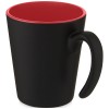 Oli 360 ml ceramic mug with handle in Red