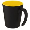 Oli 360 ml ceramic mug with handle in Yellow