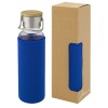 Thor 660 ml glass bottle with neoprene sleeve in Blue