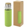 Thor 660 ml glass bottle with neoprene sleeve in Lime