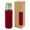 Thor 660 ml glass bottle with neoprene sleeve in Red