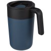 Nordia 400 ml double-wall recycled mug in Dark Blue