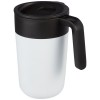 Nordia 400 ml double-wall recycled mug in White