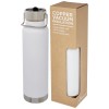 Thor 750 ml copper vacuum insulated sport bottle in White