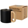 Bjorn 360 ml RCS certified recycled stainless steel mug with copper vacuum insulation in Solid Black