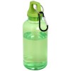 Oregon 400 ml RCS certified recycled plastic water bottle with carabiner in Green