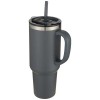 Sydney 1200 ml double wall RCS certified copper vacuum insulated tumbler with straw in Grey