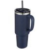 Sydney 1200 ml double wall RCS certified copper vacuum insulated tumbler with straw in Navy