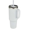 Sydney 1200 ml double wall RCS certified copper vacuum insulated tumbler with straw in White