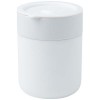 Java 330 ml ceramic tumbler with silicone wrap and plastic lid in White