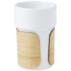 Fika 340 ml tumbler with bamboo sleeve in White