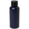 Trinity 600 ml RCS certified recycled aluminium water bottle with RPET lid in Navy Blue