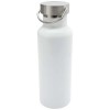 Thor 500 ml RCS certified recycled stainless steel water bottle in White