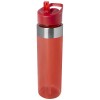 Dylan 650 ml Tritan water bottle with flip spout lid in Red