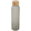 Lume 500 ml matte soda lime glass bottle with bamboo lid   in Grey