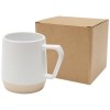 Dolce 300 ml ceramic mug with matt finish in White