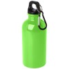 Oregon 400 ml RCS certified single wall stainless steel water bottle with carabiner in Apple Green