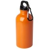 Oregon 400 ml RCS certified single wall stainless steel water bottle with carabiner in Orange